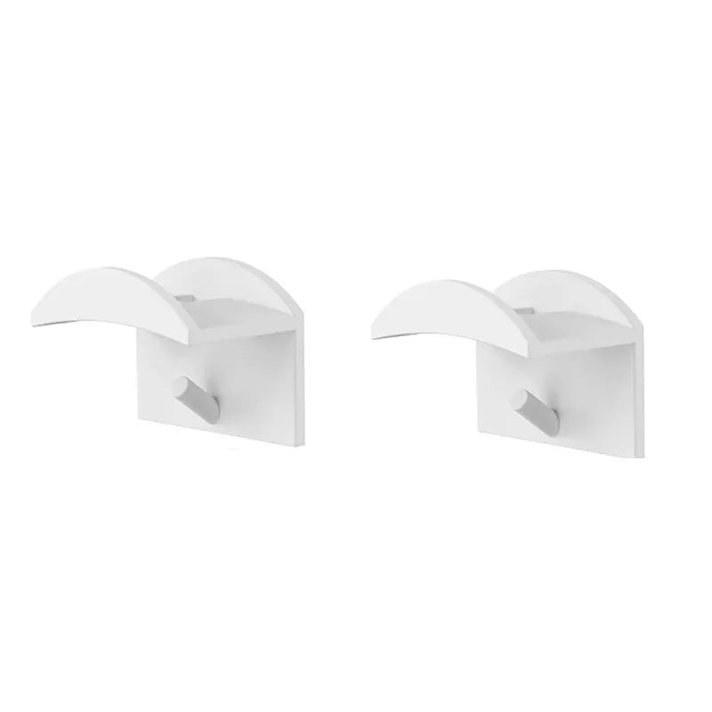 2/4/8/10Pcs Portable Cap Holder Rack No Drilling Design Baseball Hat Storage Case for Daily Cap Arrangement & Collection Qme White 2Pcs