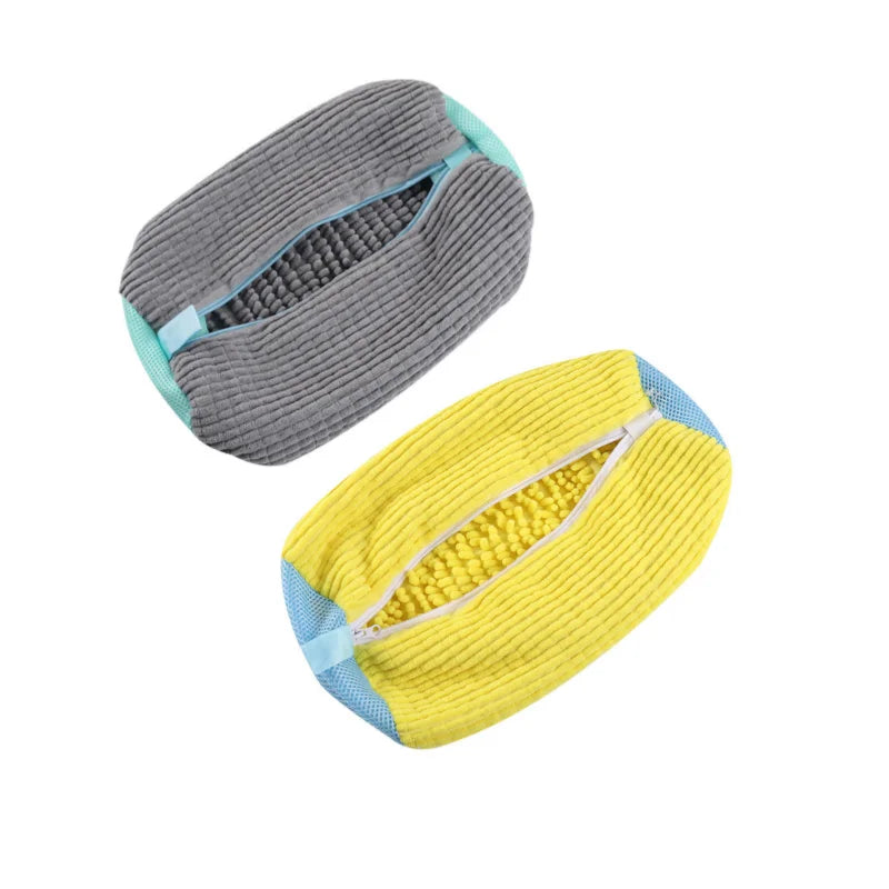 Laundry Bags Shoe Washing Machine Bag-with Zipper Laundry Bag with Rich Fluff Inside, Perfect for Sneakers and Casual Shoes Qme Mix 2PCS