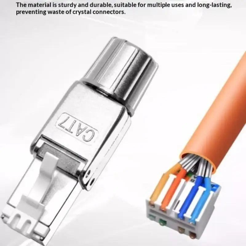 Ultimate Tool-free Installation RJ45 Zinc Alloy Shielded Connectors Qme