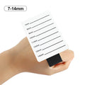 NATUHANA Acrylic Eyelash Extensions Organizer Pallet False Lash Pad Qme white 7-14mm
