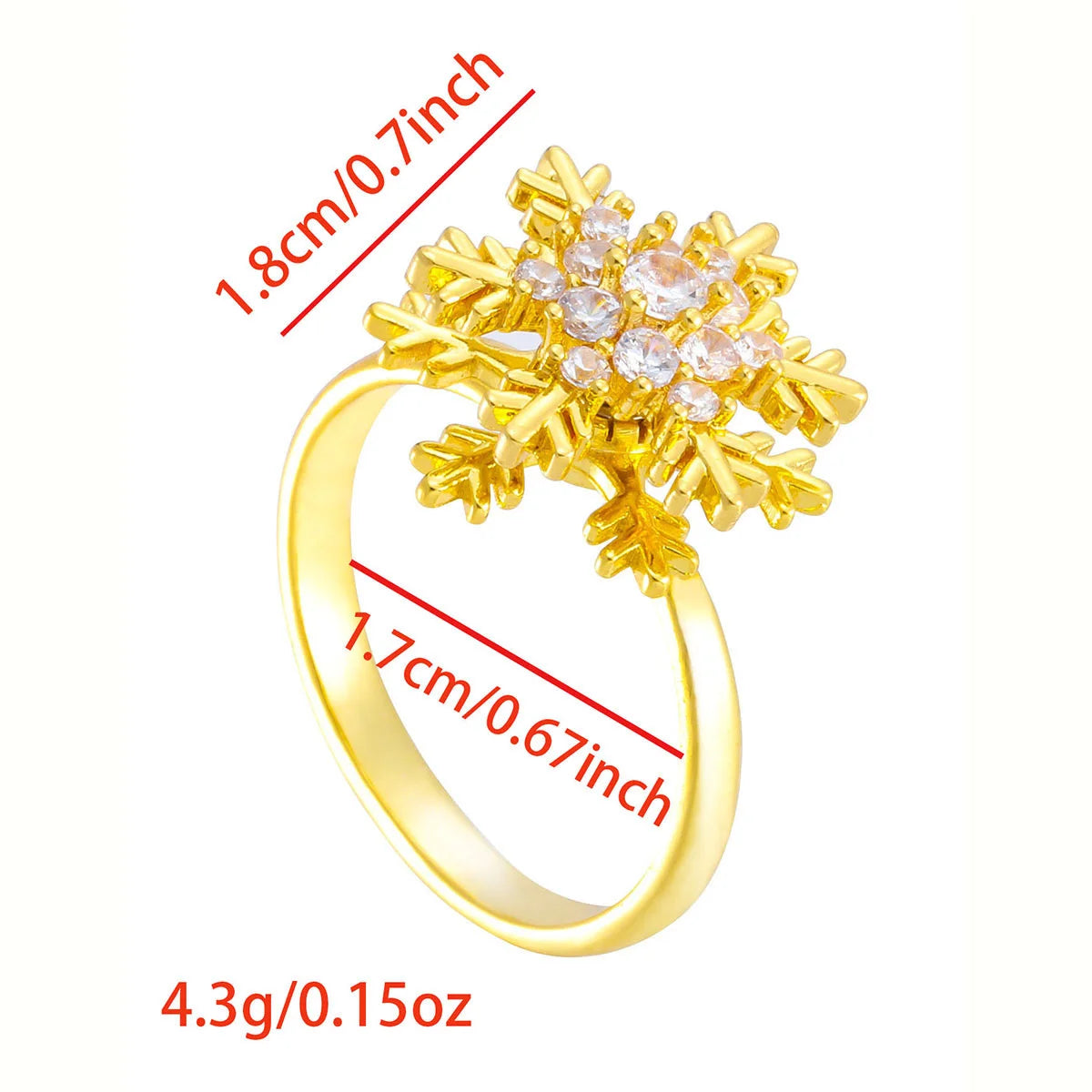 Luxury Rotating Animal Rings Women Spinner Fidgets Cute Flower Heart
