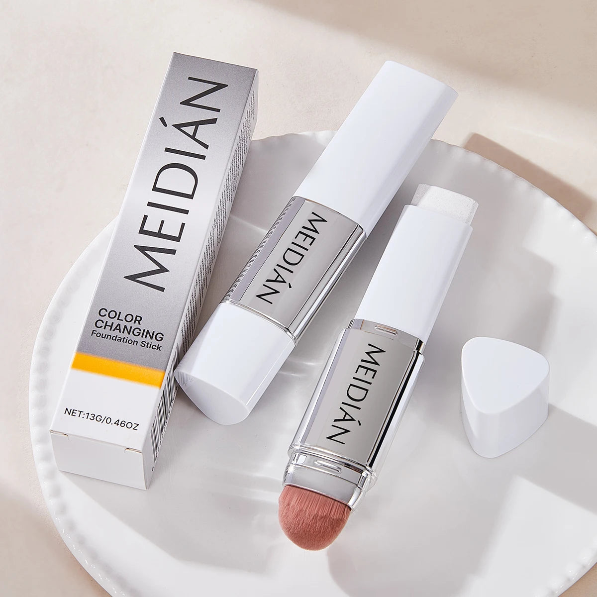 Changing Foundation Make-up Stick Moisturize Without Drying Brighten Qme