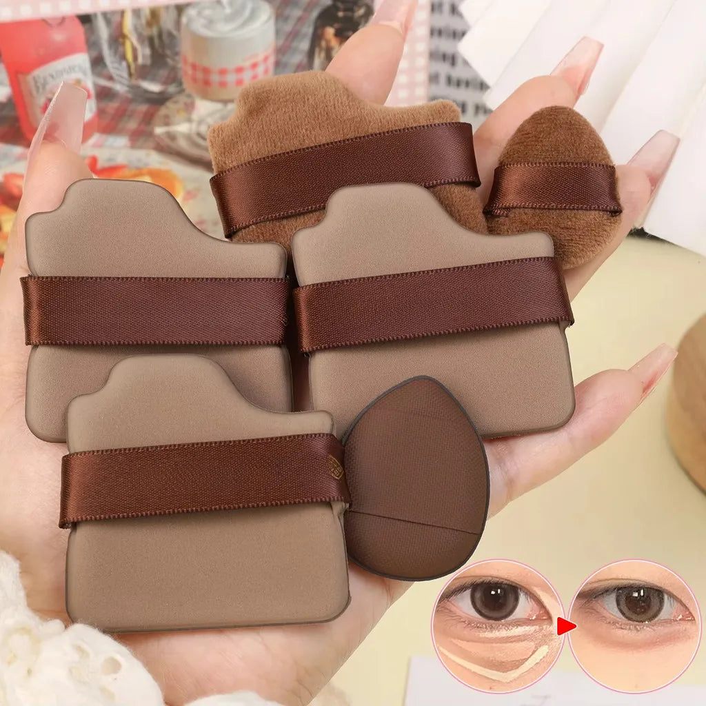 6-Piece Wet Dry Powder Puff Dual-purpose Beauty Tools Mini Thumb Does Qme