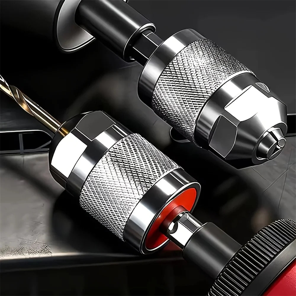 1pc 1.5~6.5mm Mini Keyless Drill Chuck, Quick-Change Drill Chuck, Professional Hex Handle Three-Jaw Metal Chuck Adapter Fixture Qme