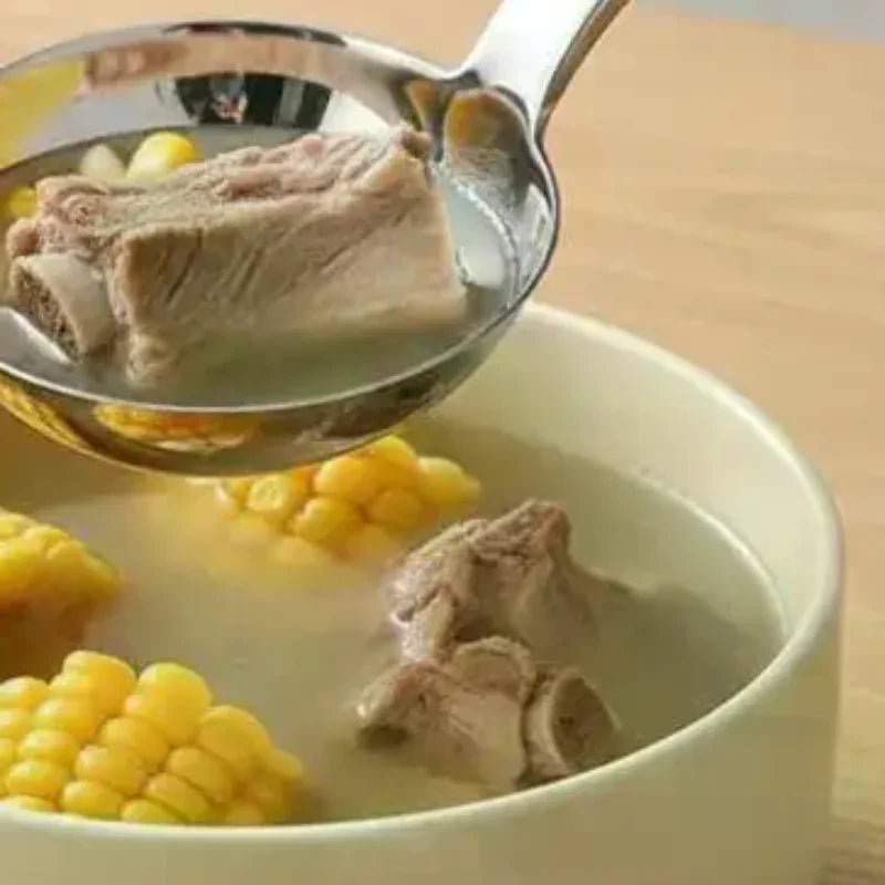 201 Stainless Steel Deepen Tablespoons Soup Ladle Short Handle Large Qme