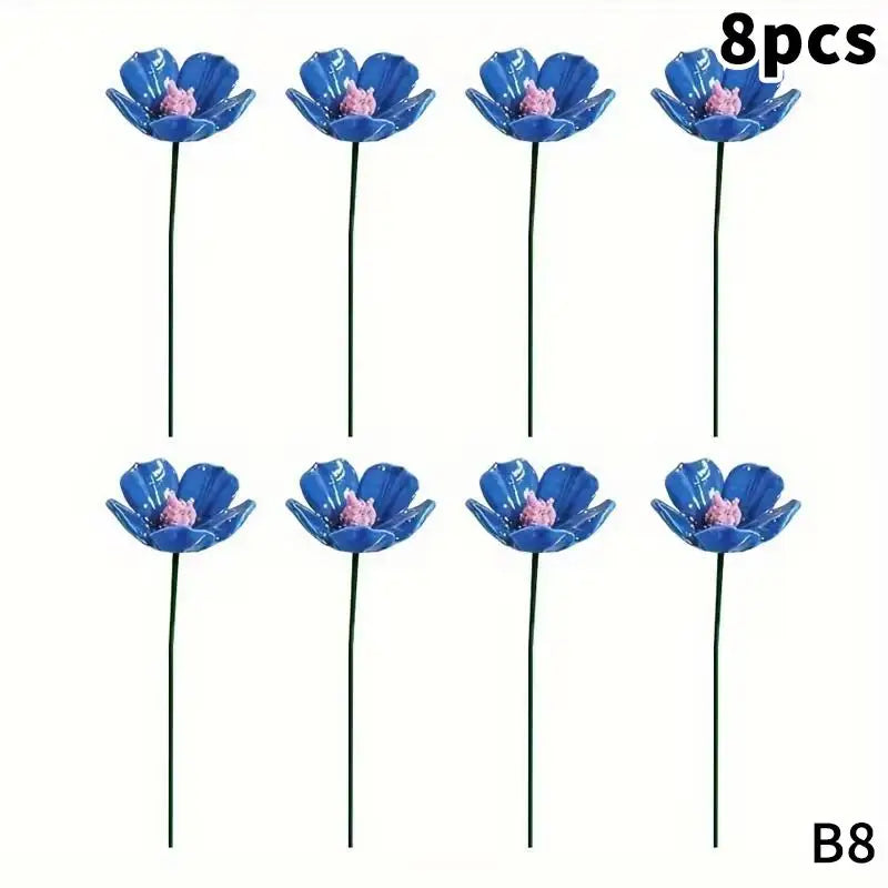 6 8 Flowers Home Ornament Indoor Outdoor Decor Handcrafted Ceramic Qme B8