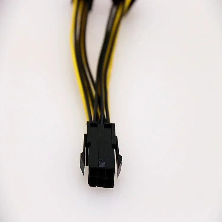 5pcs PCI-Express PCIE 8 Pin To Dual 8 (6+2) Pin VGA Graphic Video Card GPU Adapter Power Supply Splitter Cable 100mm Qme