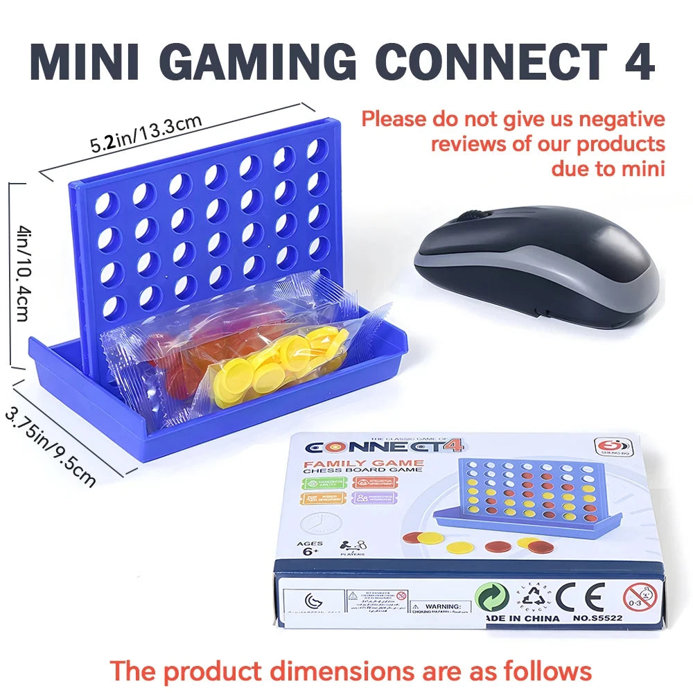 Four In A Row Bingo Chess Connect Classic Family Board Game Toys Fun Educational Toy for Kids Children Entertainment Board Games Qme