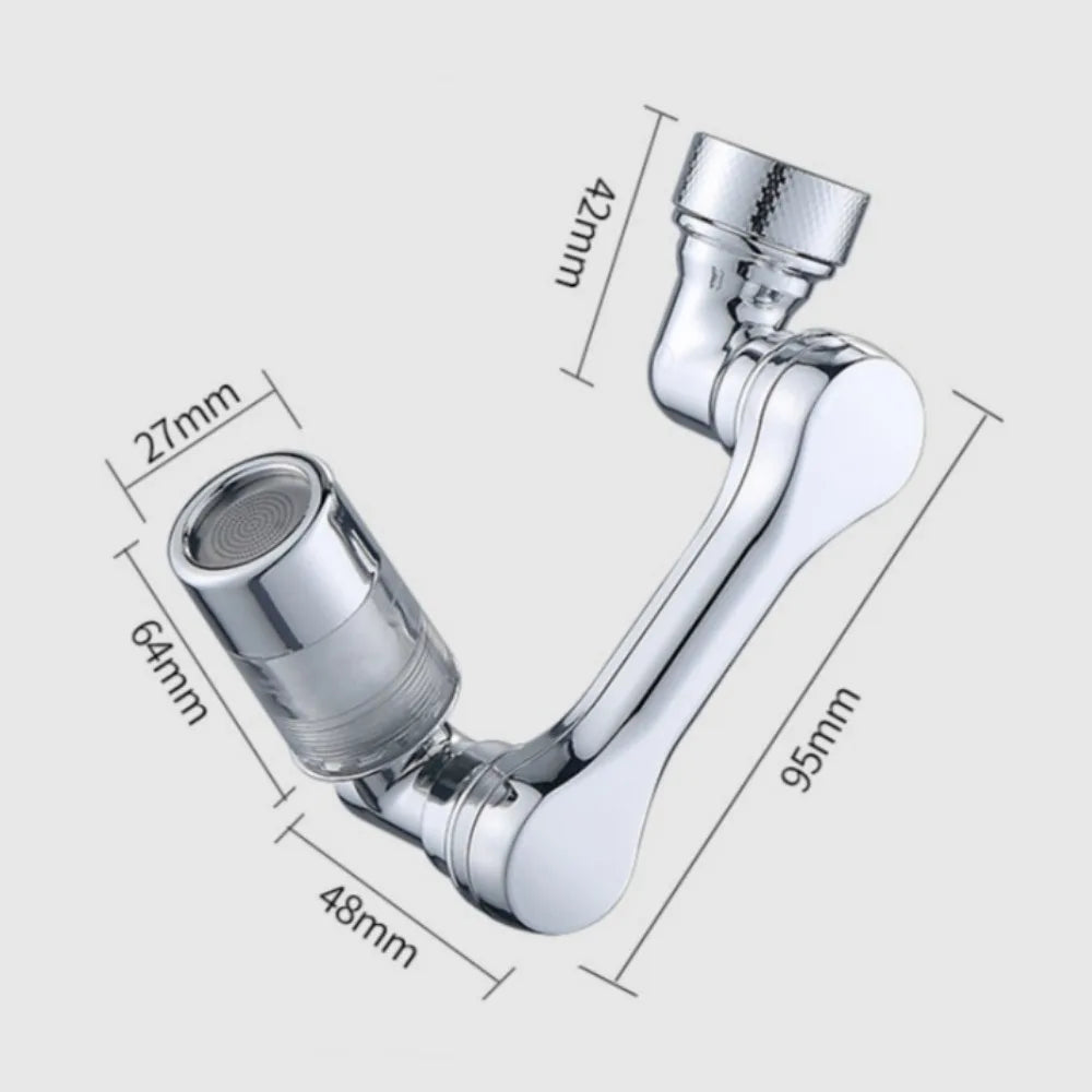 1080 ° Rotating Faucet Extender Detachable Filter Element Bathroom Faucet Splash Proof Extension Aerator Bathroom Accessories Qme