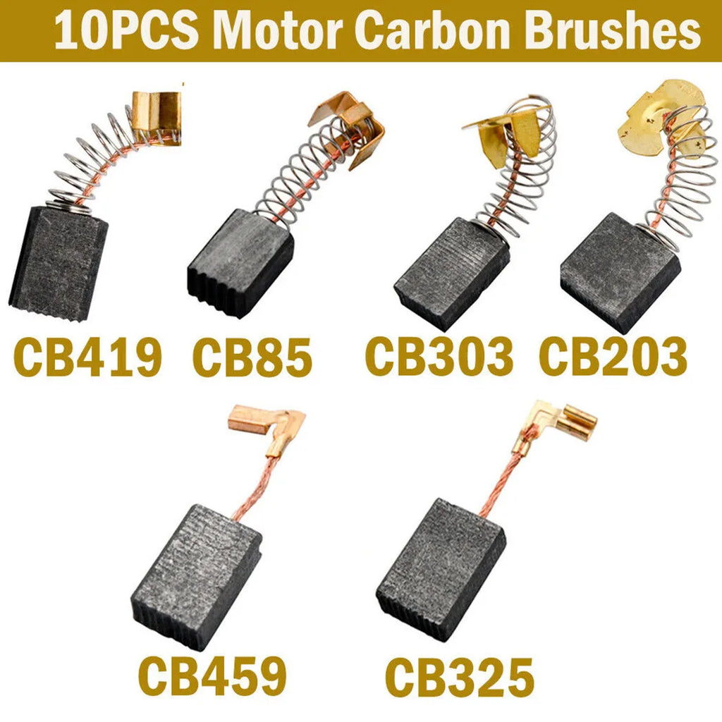 10pc Carbon Brush For Angle Grinder GA5030 CB 325/459/303/419/203/85 GV5000 4301SV 6510B-2 8410B 9035 9504BH 6510 Set Qme
