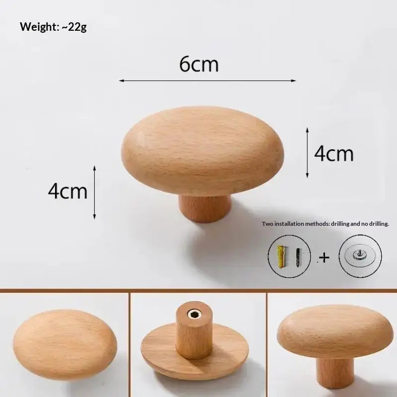 Natural Wooden Wall Mounted Coat Hooks Space Efficient Hanger Small Qme A8