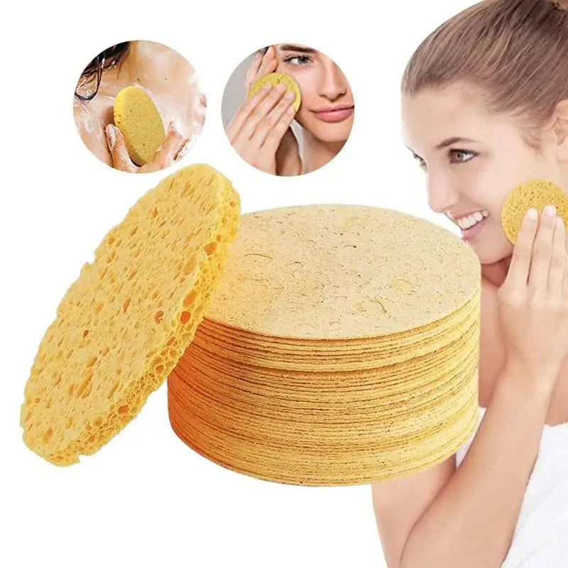 Cleansing Sponges Face Scrubber Sponge Compressed Facial Exfoliation Qme