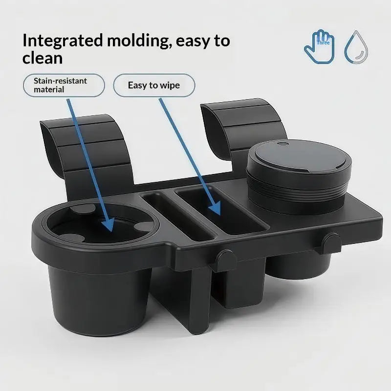 Portable Car Door Cup Holder Window Multifunctional Storage Organizer Qme