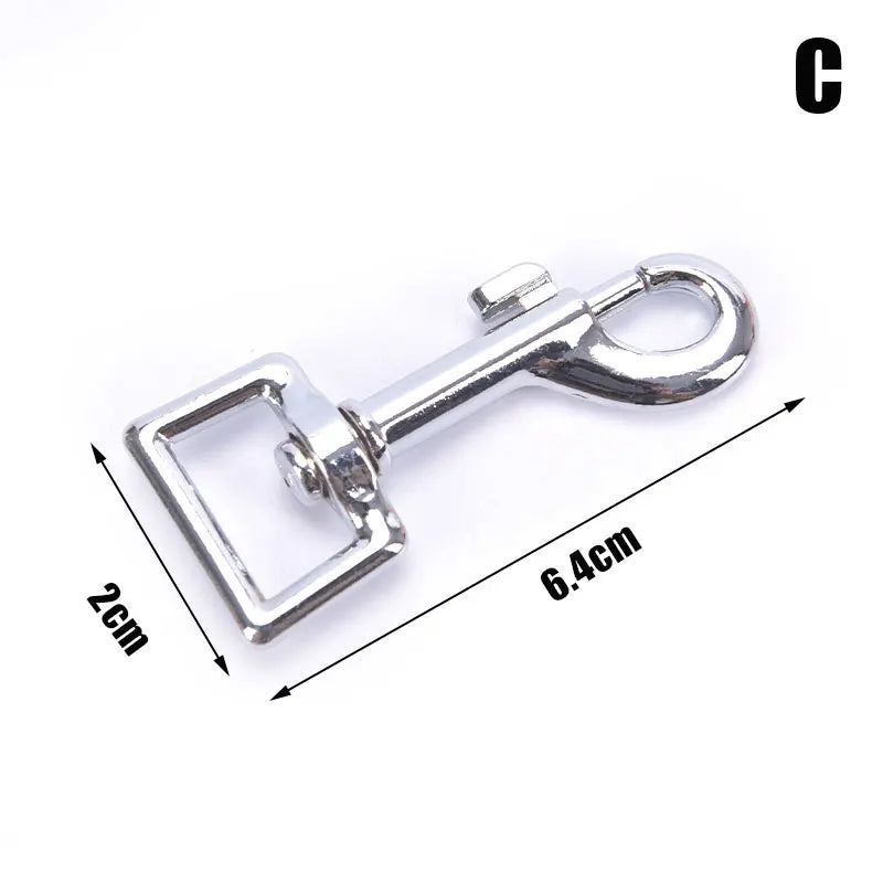 Small Dog Collar Leash Metal Buckle Hardware Sets Straps Swivel Pet Qme C