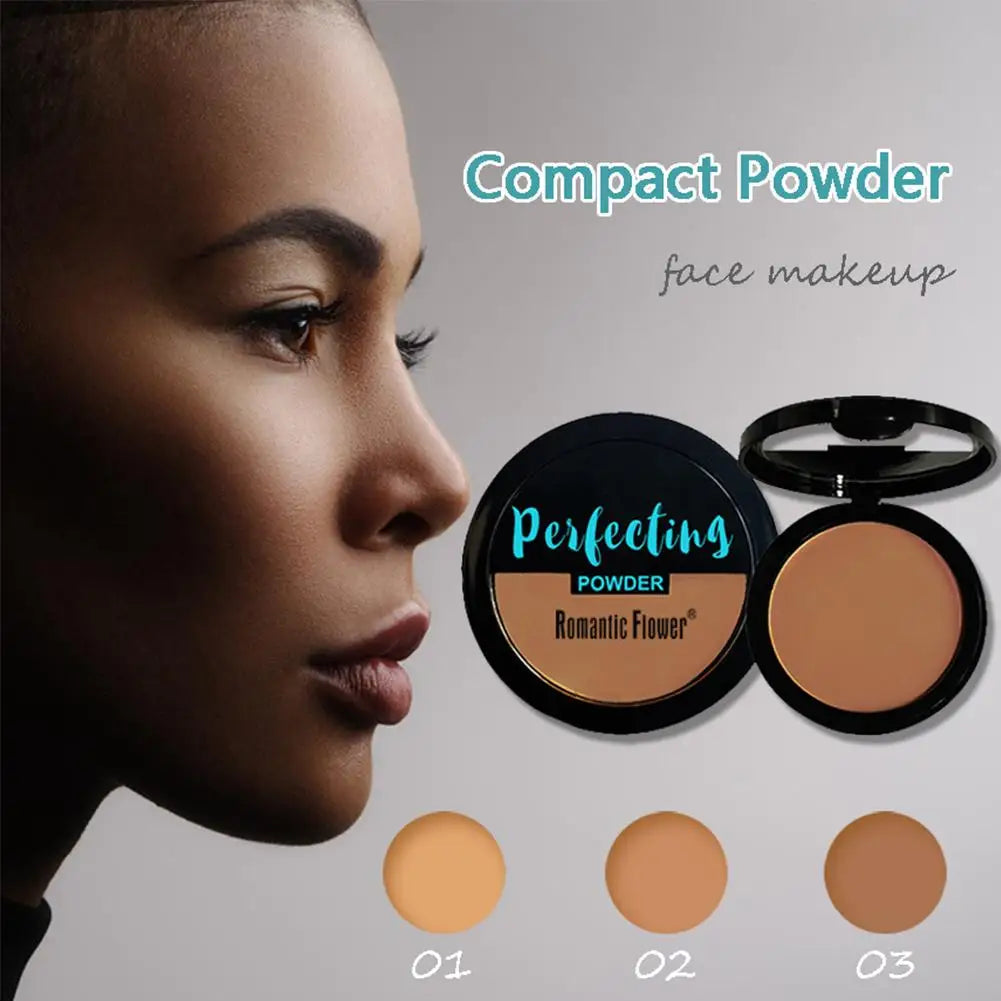 Dark Matte Setting Powder Invisible Matte Poreless Pressed Face Powder Makeup Lightweight Breathable Oil Control Deep Concealer Qme