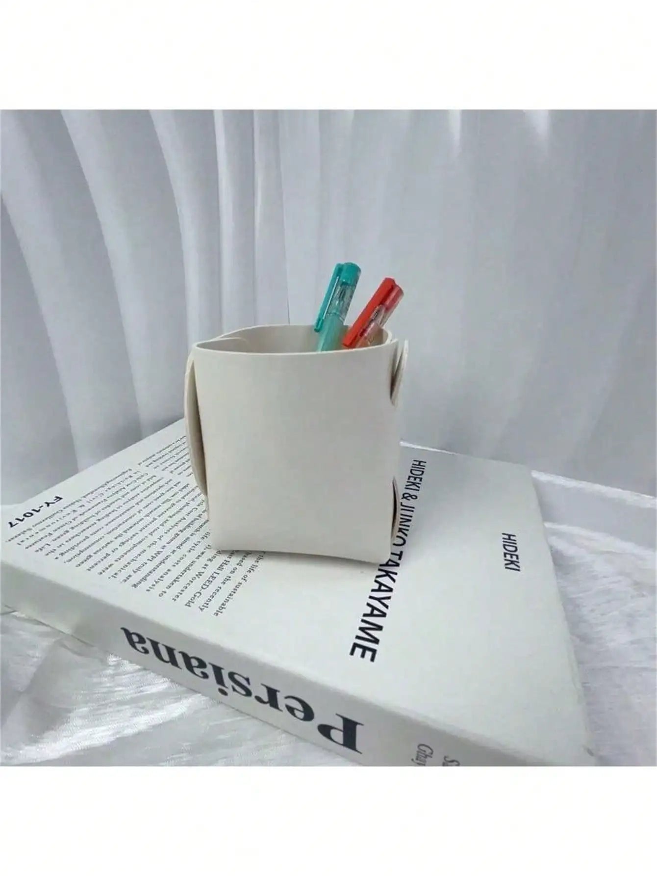 Cosmetic Storage Bag Desktop Item Coffee Table Miscellaneous Box Qme grey