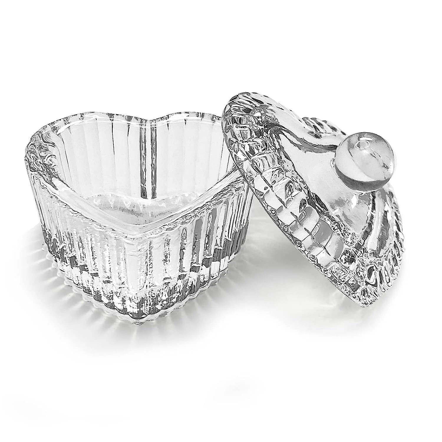 Clear Nail Art Acrylic Liquid Powder Dappen Dish Bowl Sweet Heart Multi-shaped Glass Crystal Cup With Cap Lid Bowl Qme