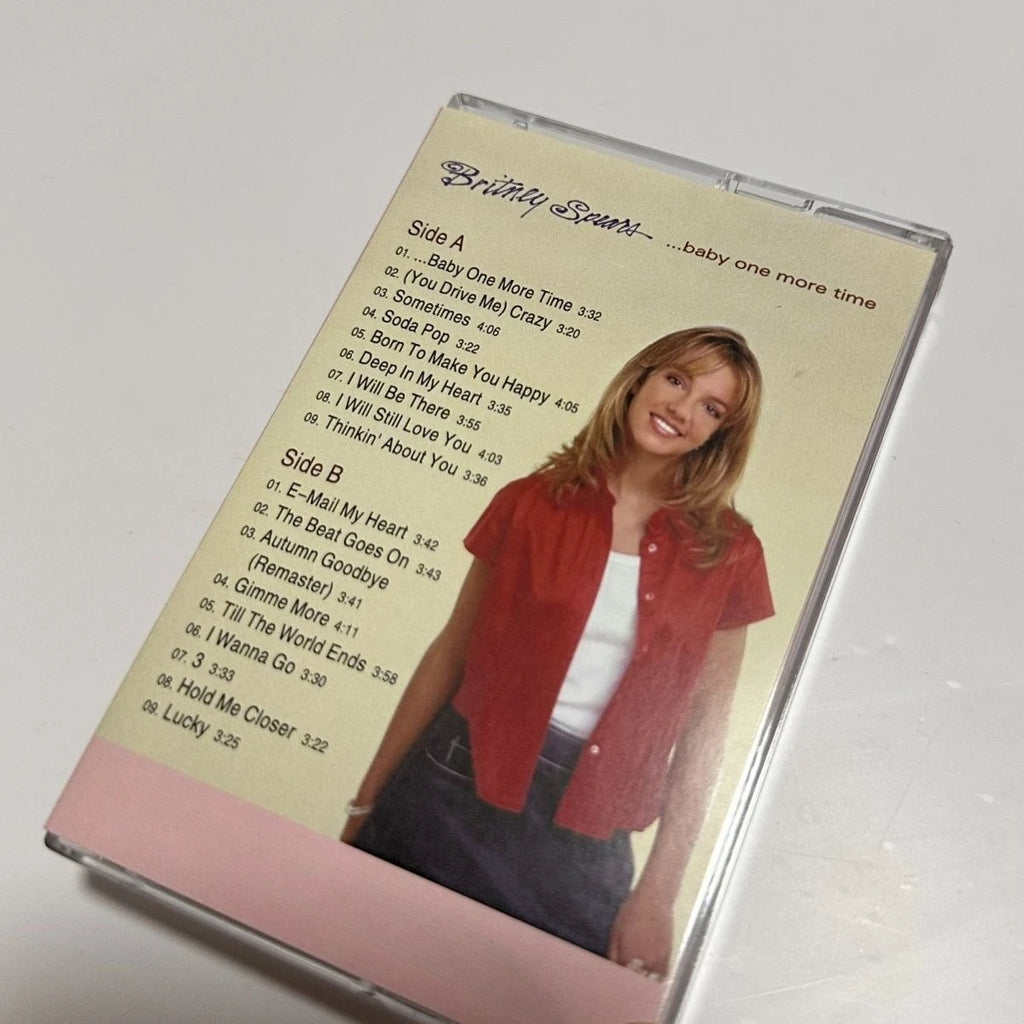 Y2K Pop Icon Debut Album Cassette Tape, Featuring Hit Single “…Baby One More Time”, Retro Format, Ideal for 90s Music Collectors Qme