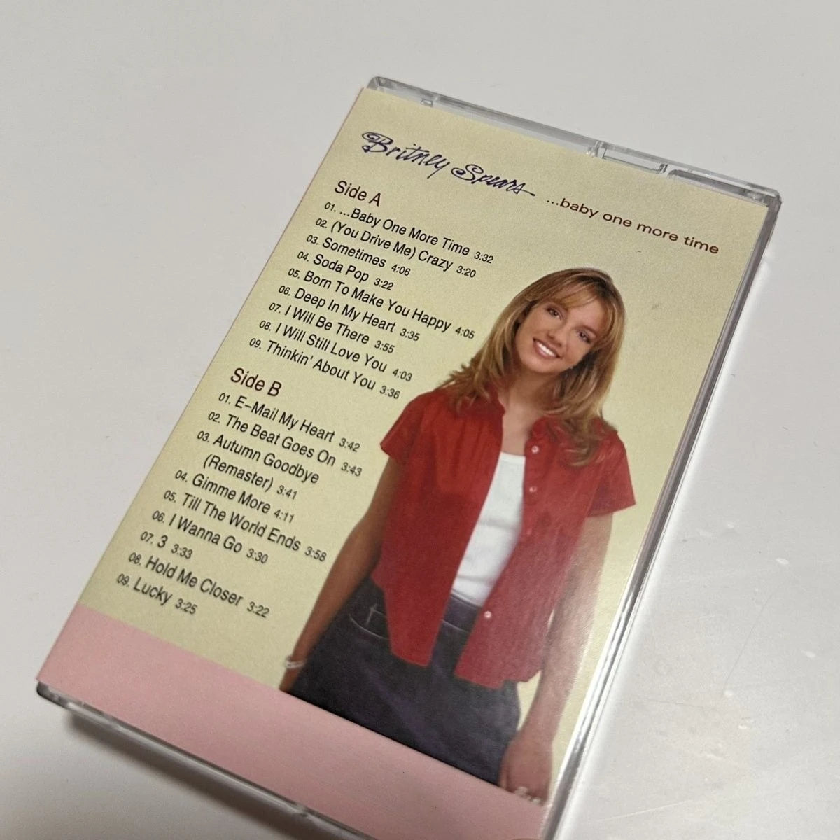 Y2K Pop Icon Debut Album Cassette Tape, Featuring Hit Single “…Baby One More Time”, Retro Format, Ideal for 90s Music Collectors Qme