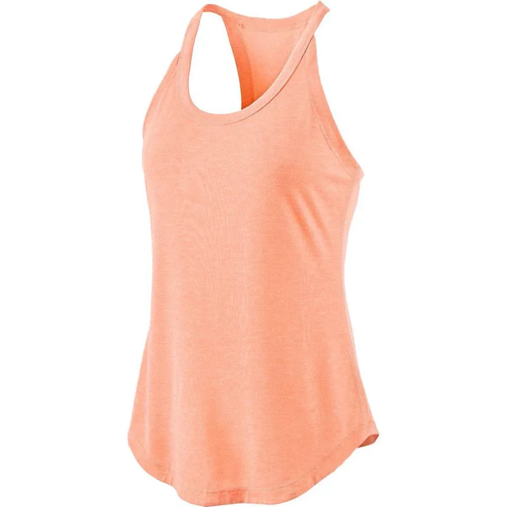 Sleeveless Racerback Yoga Tank Top,Women's Quick Dry Running Training Sports Vest Middle-aged Casual Sleeveless T-shirt Qme JF L