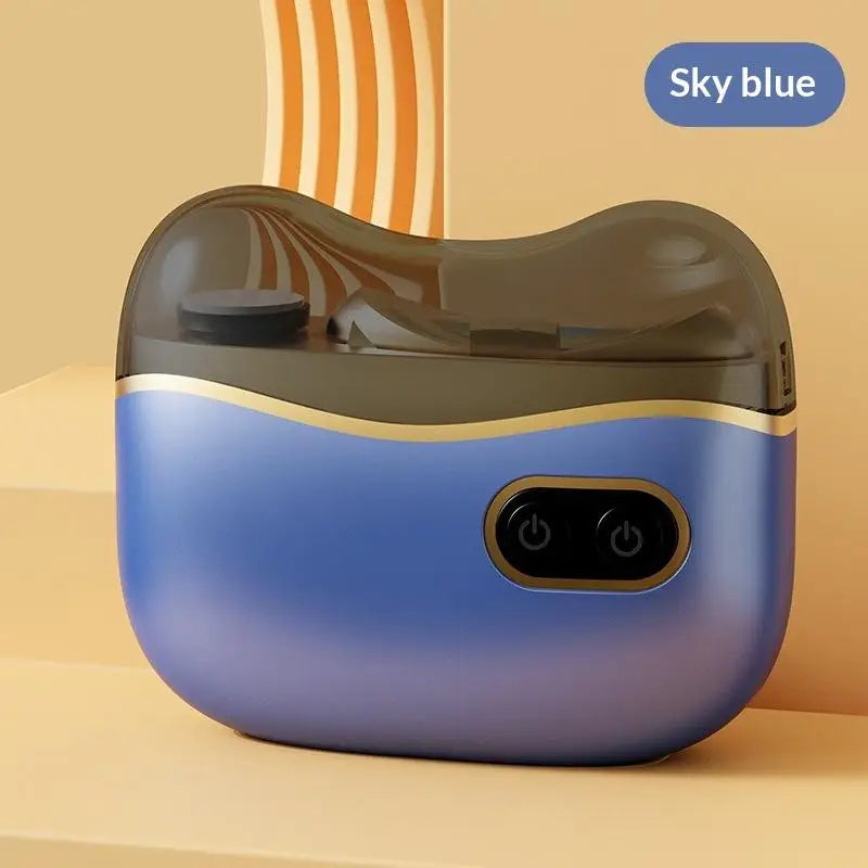 Electric Nail Clippers 1 Design Safe Efficient At Home Manicure Qme Blue