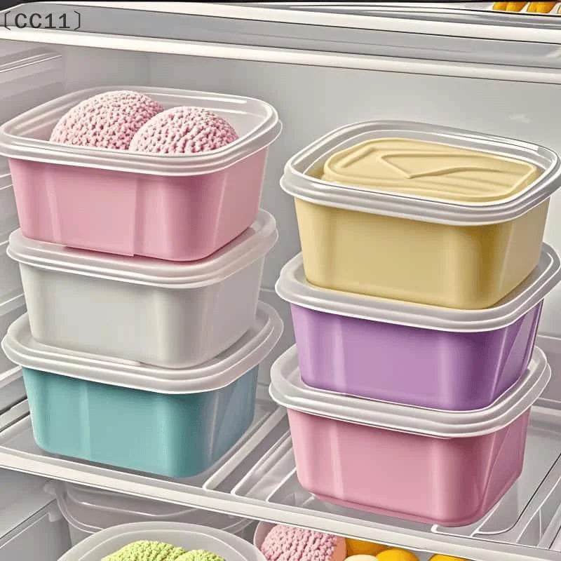 CC11350 Ice Cream Storage Tub Reusable Box Container Mold Lid Kitchen Qme