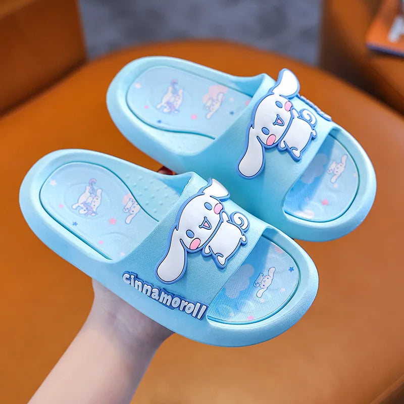 Hello Kitty Kuromi Cartoon Flip-Flops Cute, Non-Slip Flip-Flops for Students Melody Lightweight Home and Bathroom Flip-Flops Qme 3 20cm