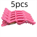 5-30pcs Alligator Hair Clip Plastic Nonslip Hairpin Black Pink Durable Hair Clamp Hairdressing Styling Accessories for Woman Man Qme 5pcs Pink