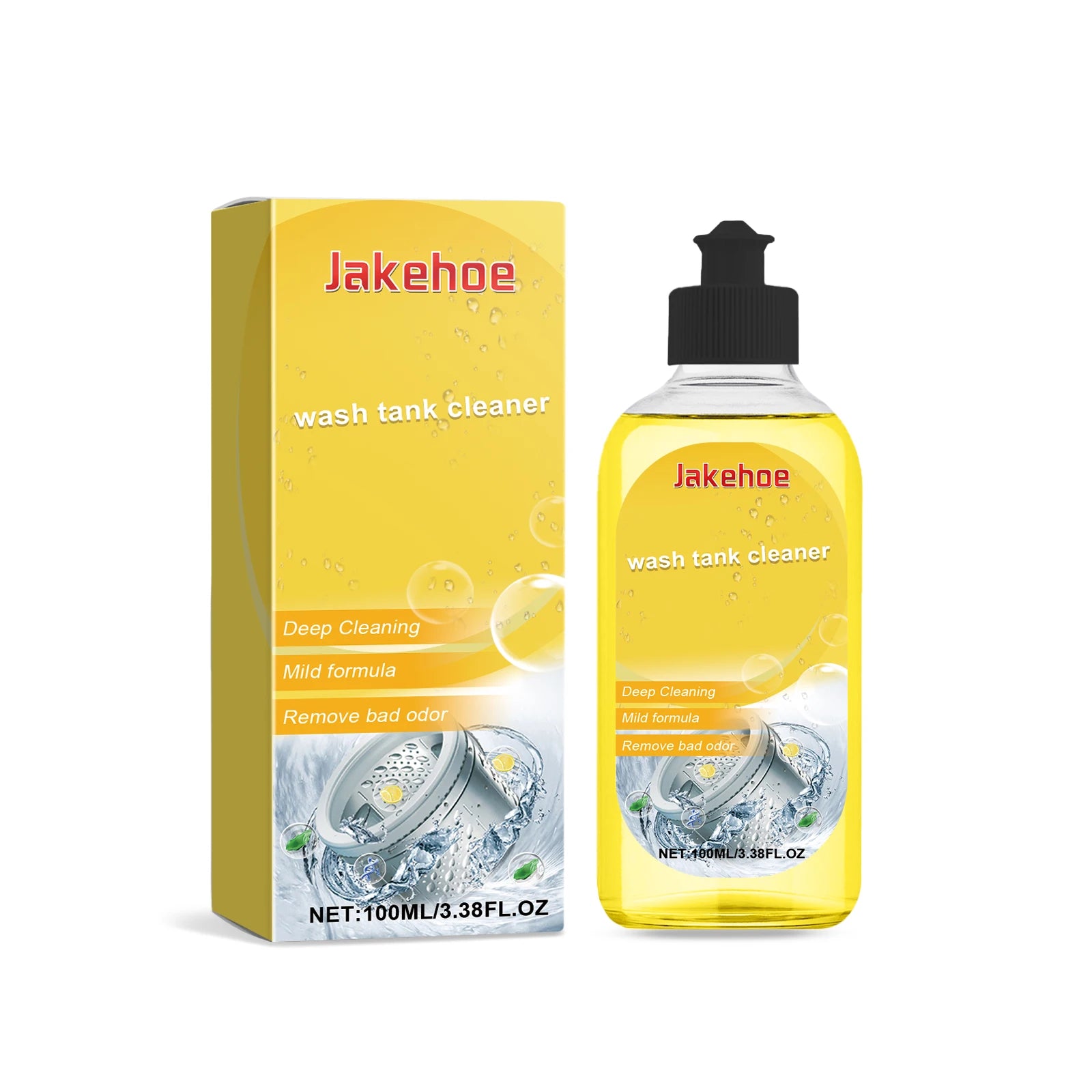 Washing Machine Cleaner Eco-Friendly Deep Cleaning Liquid Washer Cleaner Deodorizer Detergent Washing Machine Cleaning Liquid Qme 100ml Boxed