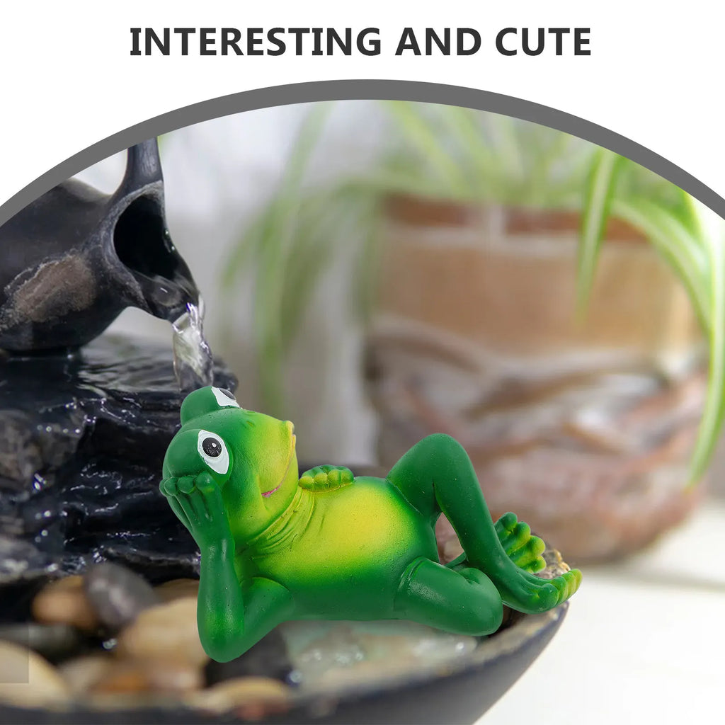 Resin Frog Garden Statue Outdoor Decor for Yard Patio Courtyard Lawn Balcony Adorable Playful Enchanting Realistic Detail Garden Qme