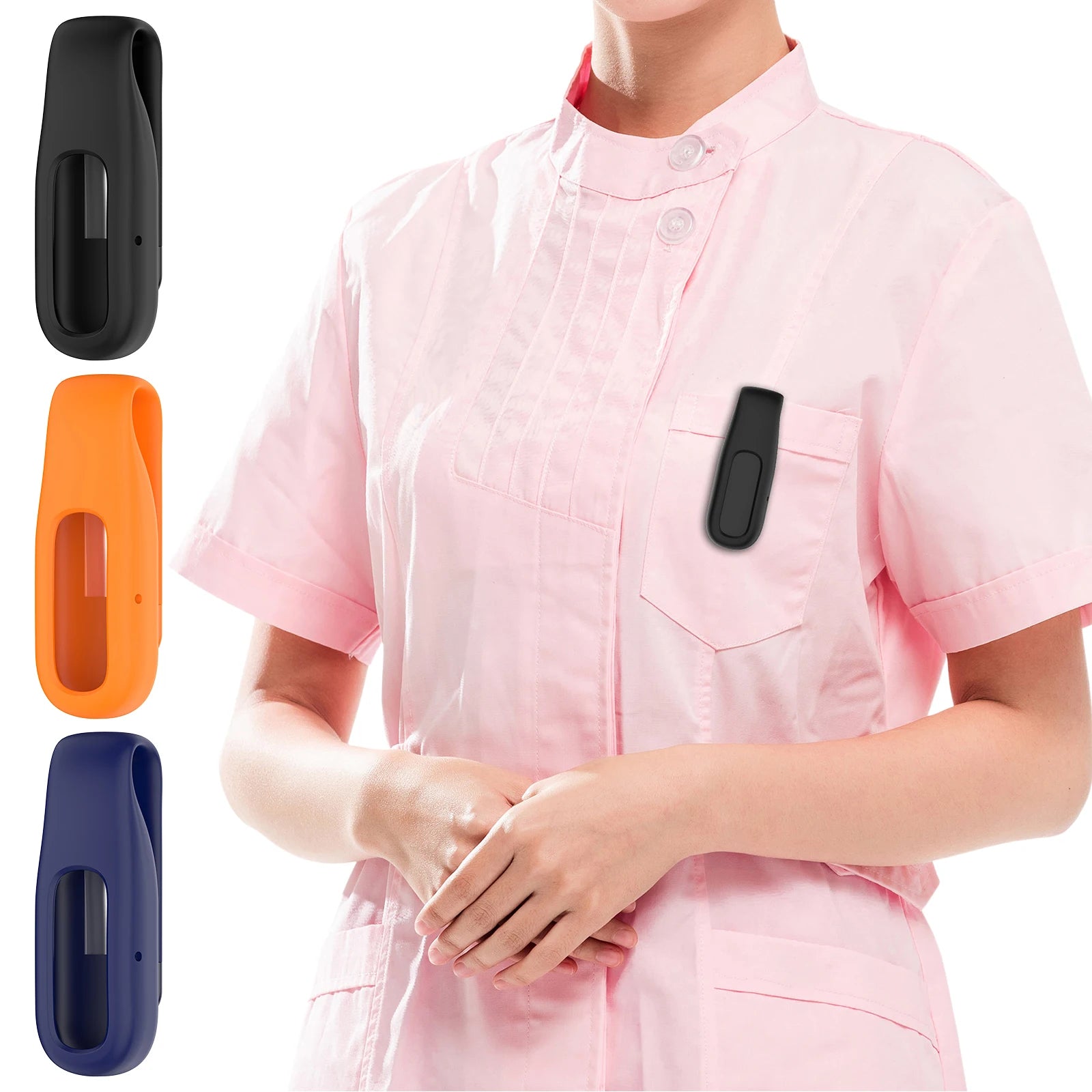 Soft Silicone Clip Clasps For Google Fitbit Air Multi-Purpose 360Degree Protection Clips Case for Outdoor Sports Running Cycling Qme