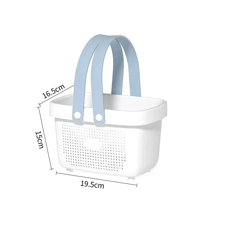Basket Bin Dorm Room Bedroom Green Plastic Storage Basketfor Bathroom Qme White