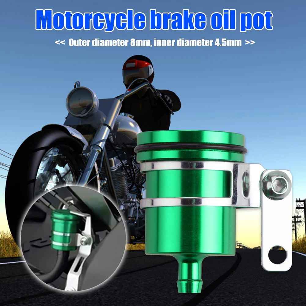 Aluminum Alloy Rear Front Clutch Tank Oil Fluid Cup Motorcycle Brake Cylinder Fluid Reservoir Motorcycle Clutch Tank Cylinder Qme