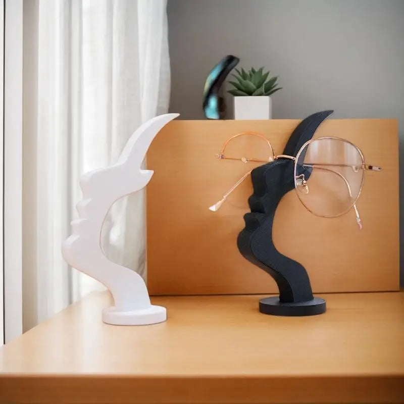 Eyeglass Stand Glasses Bar Shape Human Side Face Interesting Simple Qme
