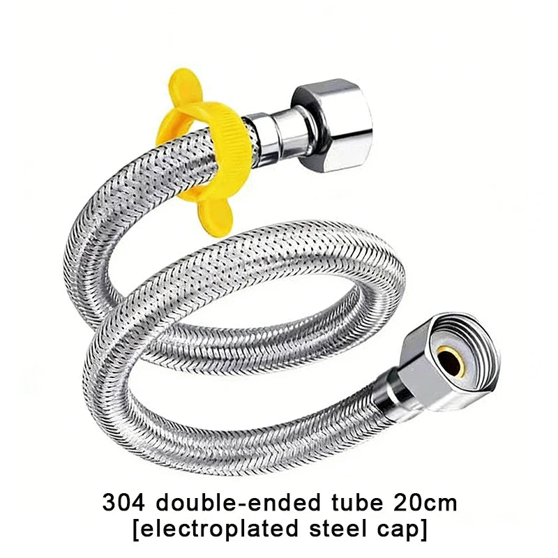 Stainless Steel Braided Tubing High-Pressure Thickened Hot And Cold Water Inlet Pipe Qme A1