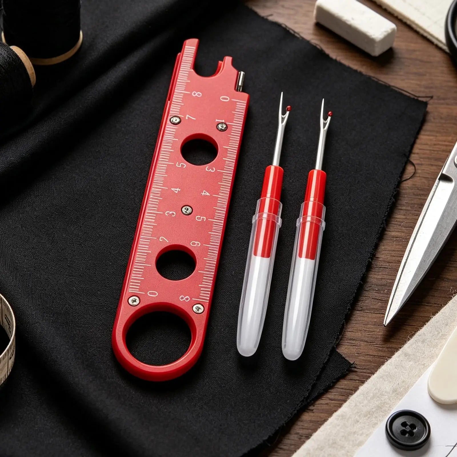 Sewing Needle Threader Tool Safe Anti-slip Grip Aligning Hook Qme
