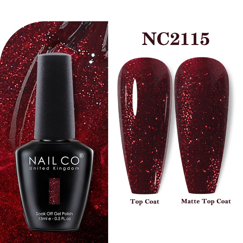 NAILCO Rubber Base Gel Polish Milky Pink Jelly White Beige 6Colors