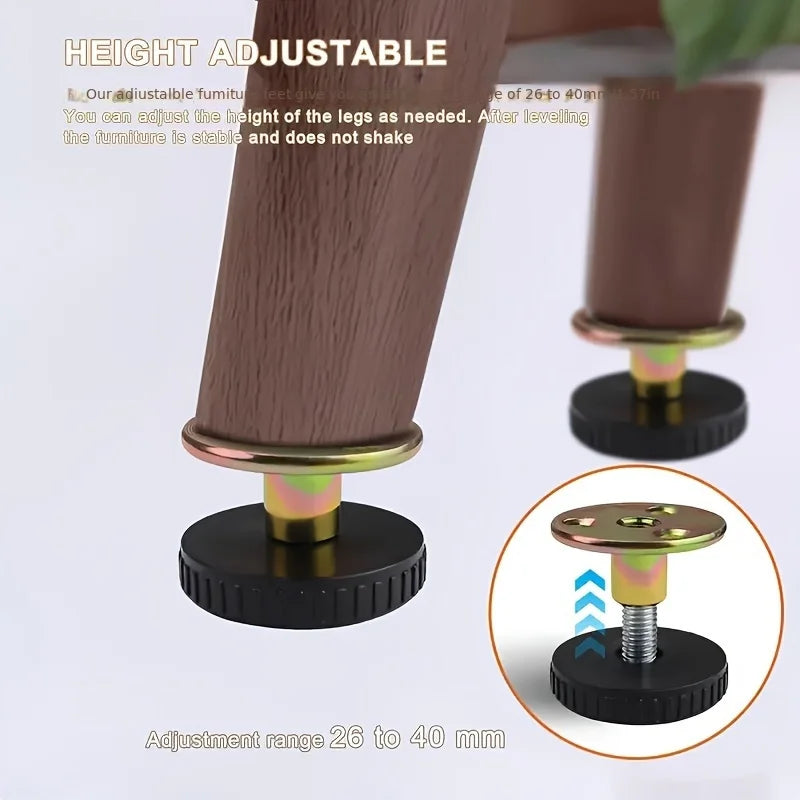 Adjustable Iron Bed Frame Anti-Shake Tool, 30-44mm, Wall Protection, Easy Install, Modern Design, 100kg Weight Capacity Qme
