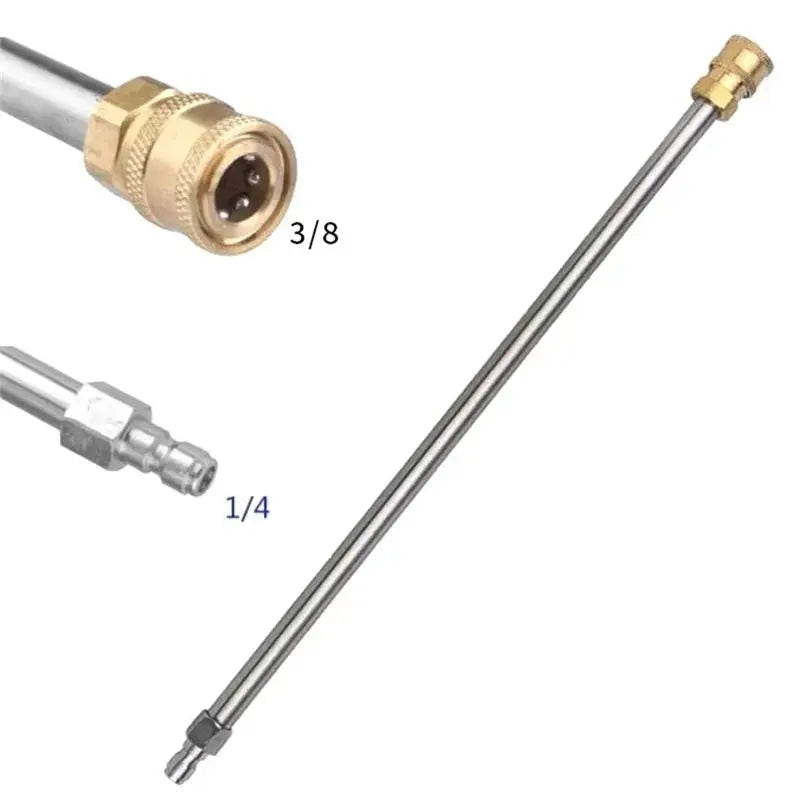 A02F-Stainless Steel Spray Rod With 1/4 Inch Quick Connect Plug Pressure Washer Extension Wand Lance Qme