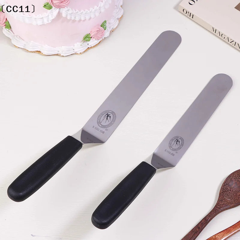 6 8 Spatula Angled Stainless Steel Palette Knife Curved Offset Blade Qme