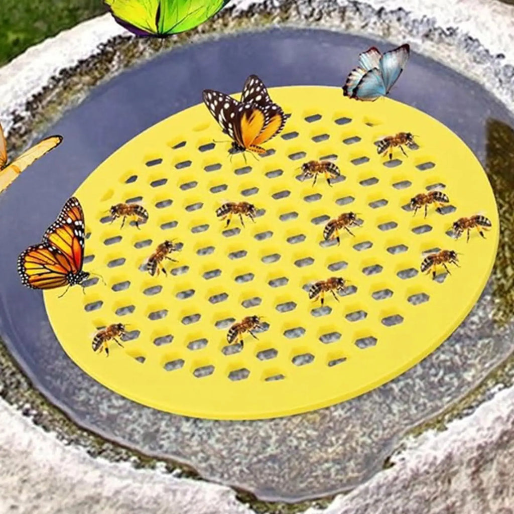 Bee Watering Station Bee Waterer Station Feeding Island Bee Drinking Water Dispenser for Outdoor Garden Butterfly Thirsty Qme
