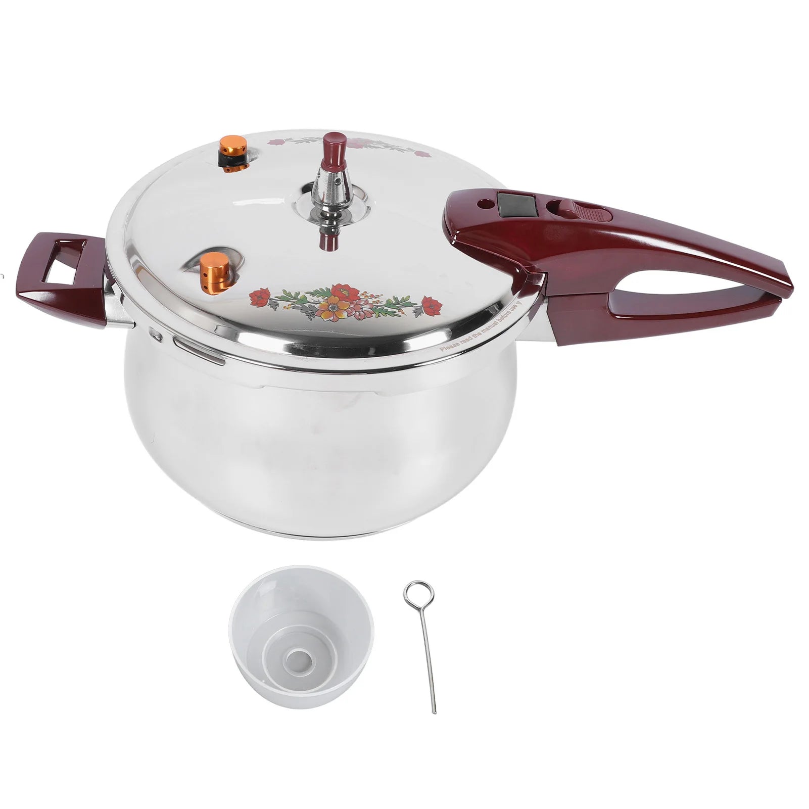 Pressure Cooker Stainless Steel 80KPA Pressure Cooker Ergonomic Handle Multiple Security Guard for Home Use 6/7/9/11L Qme 11L