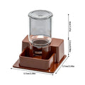 NEW Reptile Water Fountain Reptile Automatic Dish Tortoise Water Dish Gecko Drink Dispenser For Lizard Chameleon Snake Frog Qme Brown