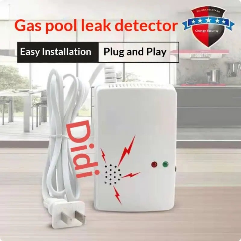 Portable Wall Mounted Independent Gas Detector Alarm Gas Leak Detector Tester Propane Methane Safe Natural Gas Alarm Sensor. Qme