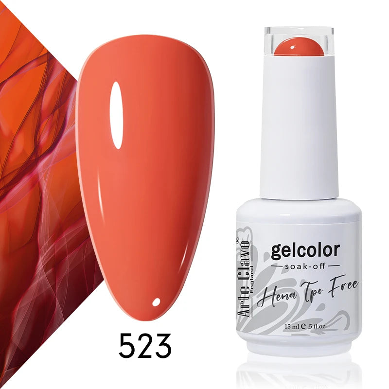 Arte Clavo Colourful Gel Nail Polish Art Varnishes Macaron Semi