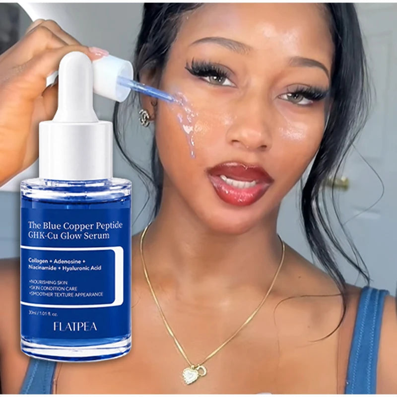 Blue Copper Peptide Moisturizing Essence Deep Facial Care Cream Qme