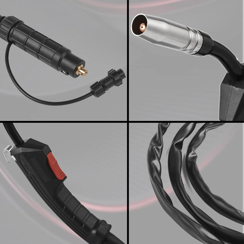 Semiautomatic F180 180A FLUX MIG Welding Gun 2M MIG Welding Gun Torch Stinger Small Welding Machine Flux Cored Wire Qme