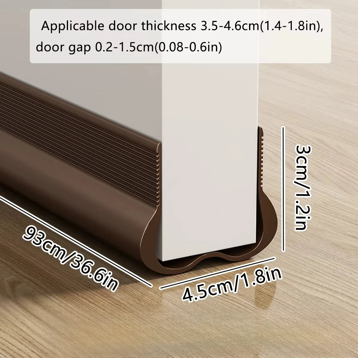 PVC Flexible Door Bottom Sealing Strip Under Doors Draft Stopper Qme