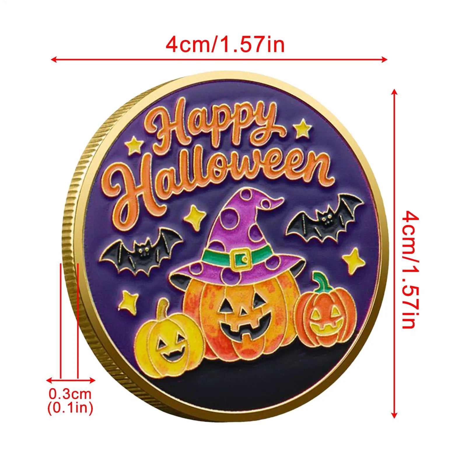 Coin Collectors Halloween Metal Toy Party Decorations Art Decor Qme
