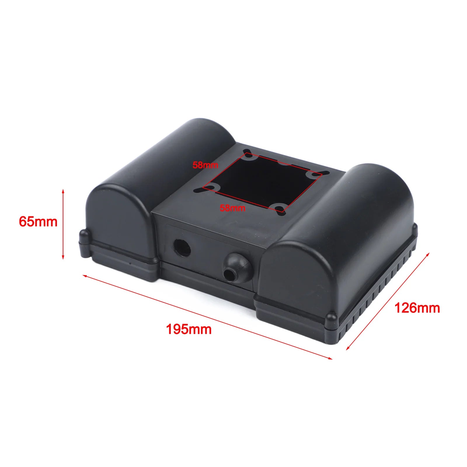 1 X Electric Air Compressor Capacitor Box Junction Box Motor Junction Box Single-phase Motor Shell Air Compressor Accessories Qme